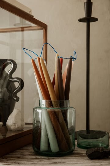Dipped candles handgjorda ljus 30 cm 2-pack - Brown - Ferm Living