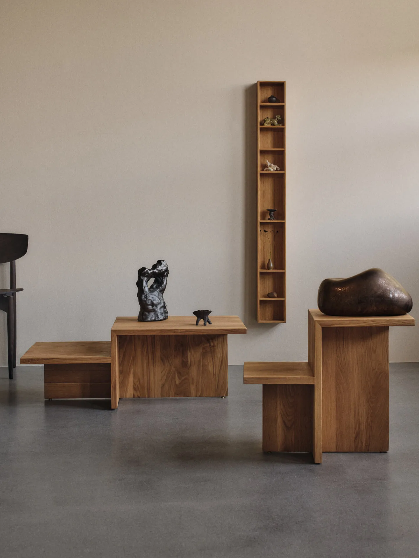 Distinct sidobord 59,5x35x50 cm, Natural oak Ferm Living