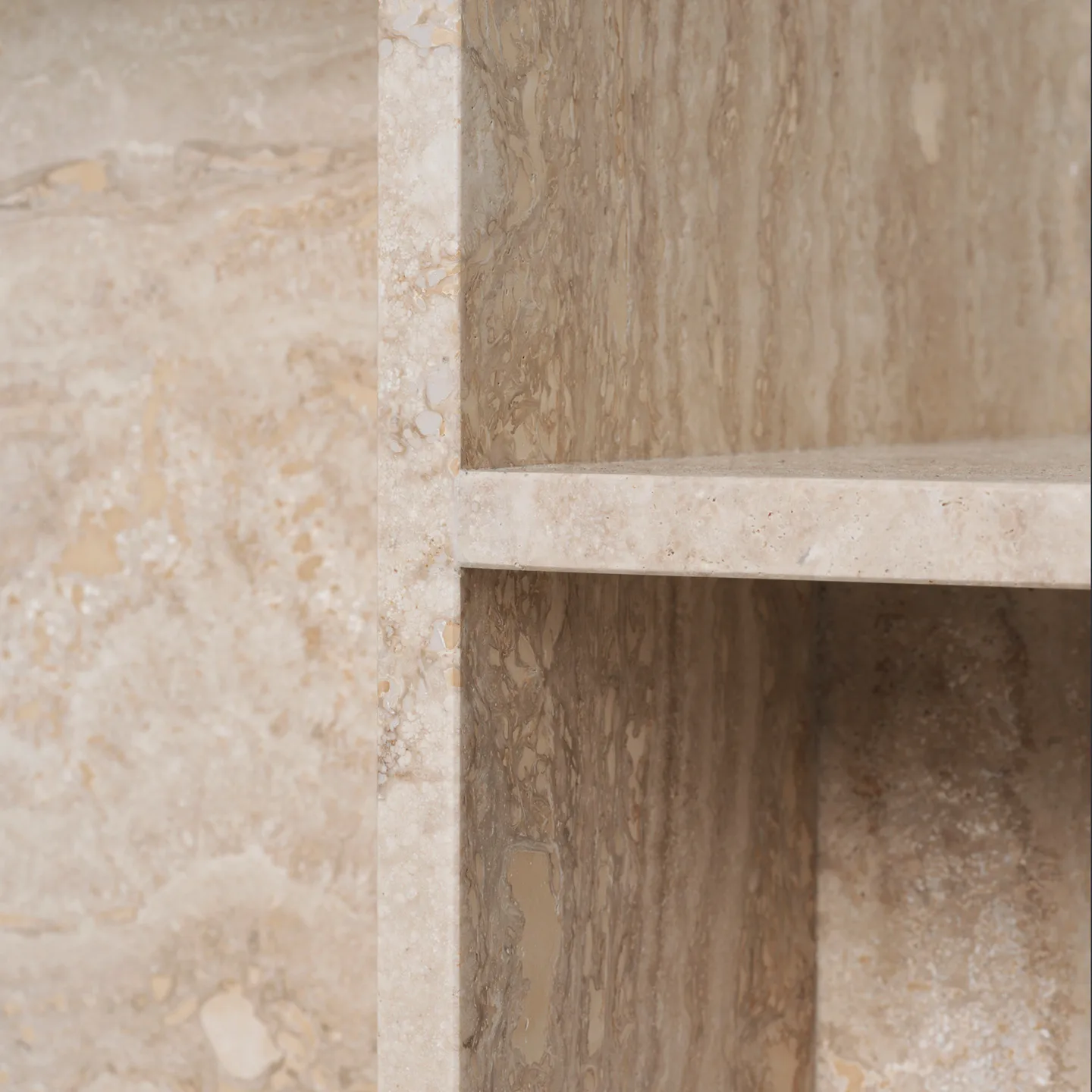 Distinct sidobord 59,5x35x50 cm, Travertine Ferm Living