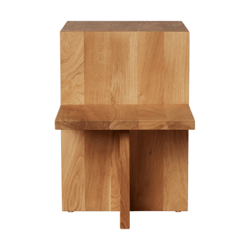 Distinct sidobord kalksten 59,5x35x50 cm - Natural oak - Ferm Living
