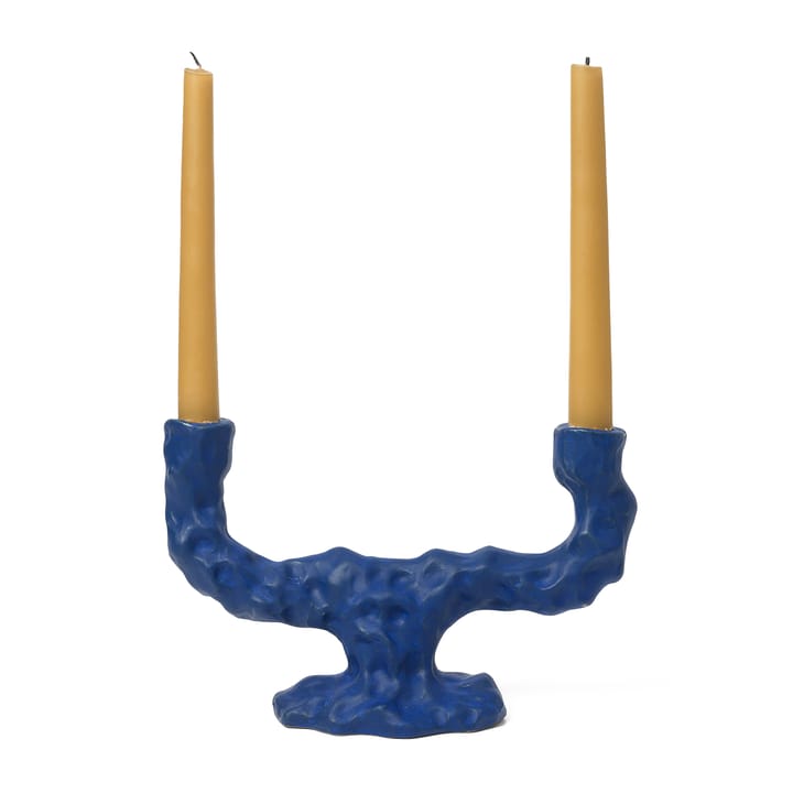 Dito ljusstake dubbel, Bright blue Ferm Living