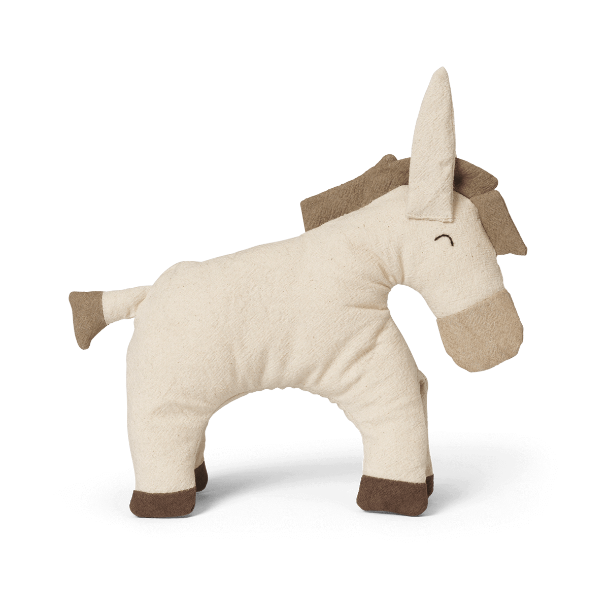 Ferm Living Donkey gosedjur Undyed-dark sand | Skandinavisk Design | Barnrumsinredning | Beige