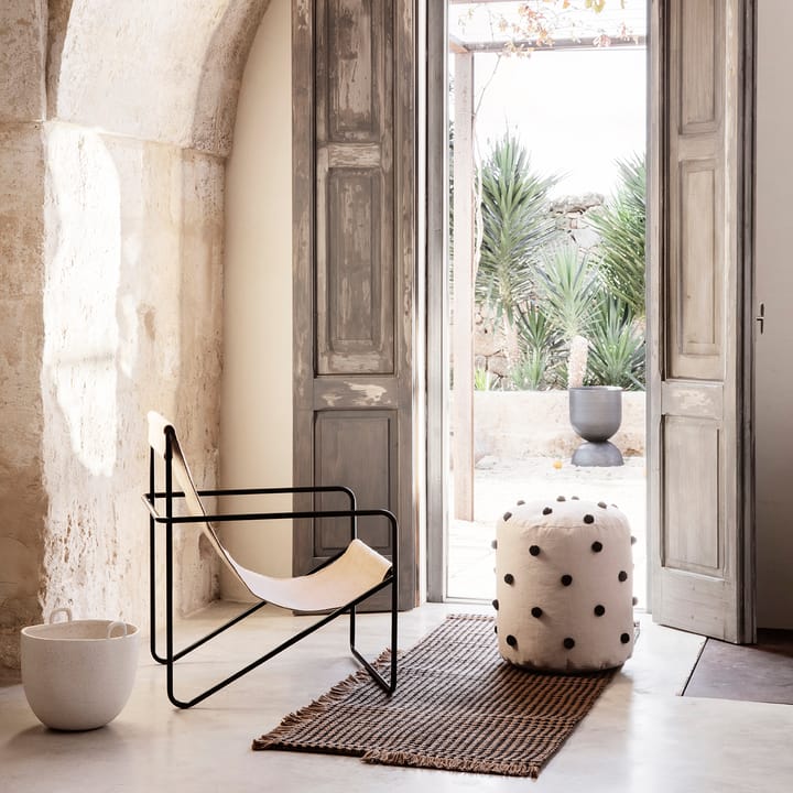 Dot puff Ø39 cm, Sand-black Ferm Living