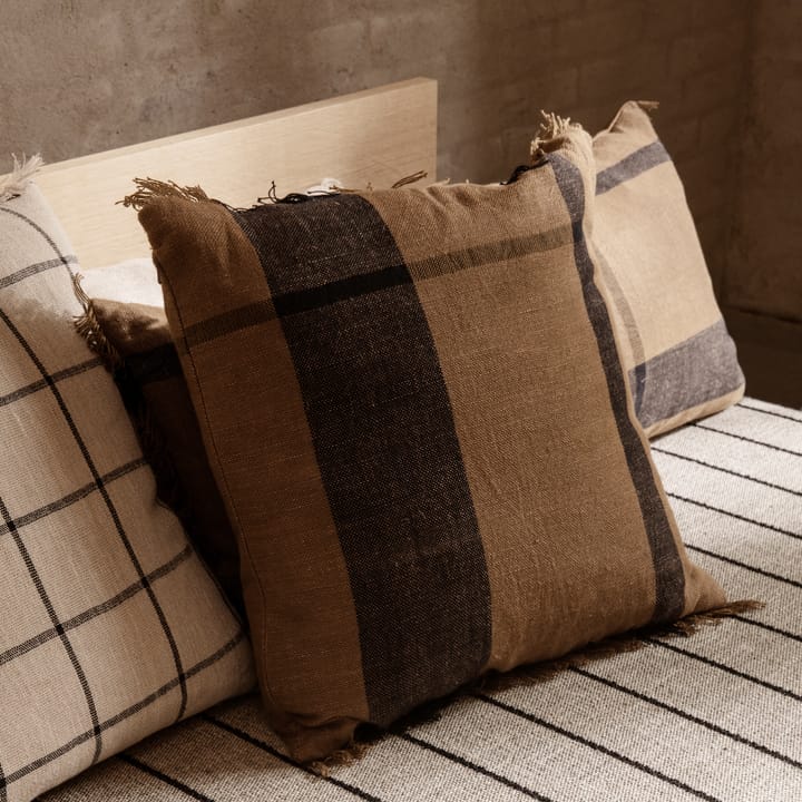 Dry kudde 50x50 cm, Sugar kelp-black Ferm Living