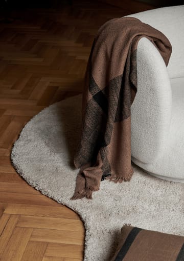 Dry ullfilt 120x180 cm - Sugar Kelp/Black - Ferm Living