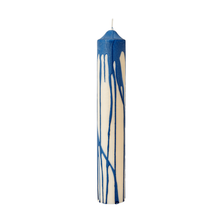 Dryp blockljus - Deep Blue, 30 cm - Ferm Living