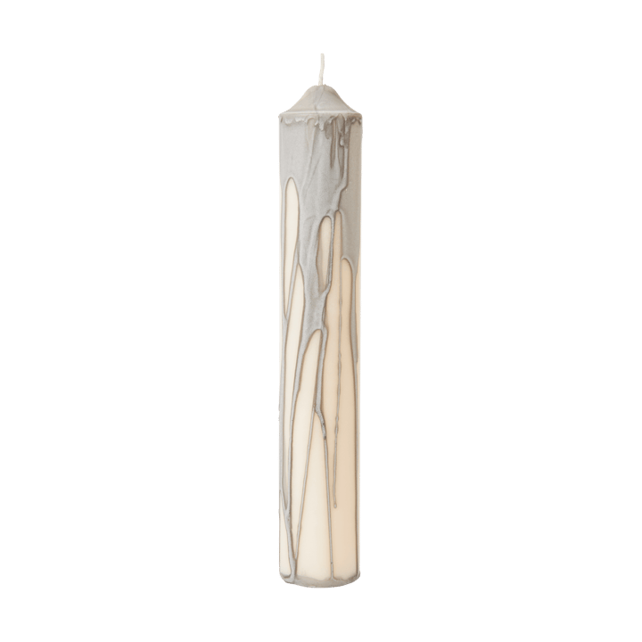 Dryp blockljus - Warm Grey, 30 cm - Ferm Living