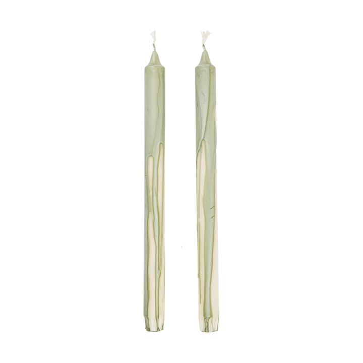 Dryp stearinljus 2-pack - Tea Green - Ferm Living