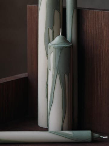 Dryp stearinljus 2-pack - Tea Green - Ferm Living