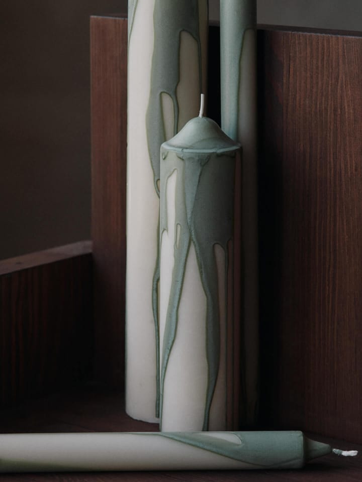 Dryp stearinljus 2-pack, Tea Green Ferm Living