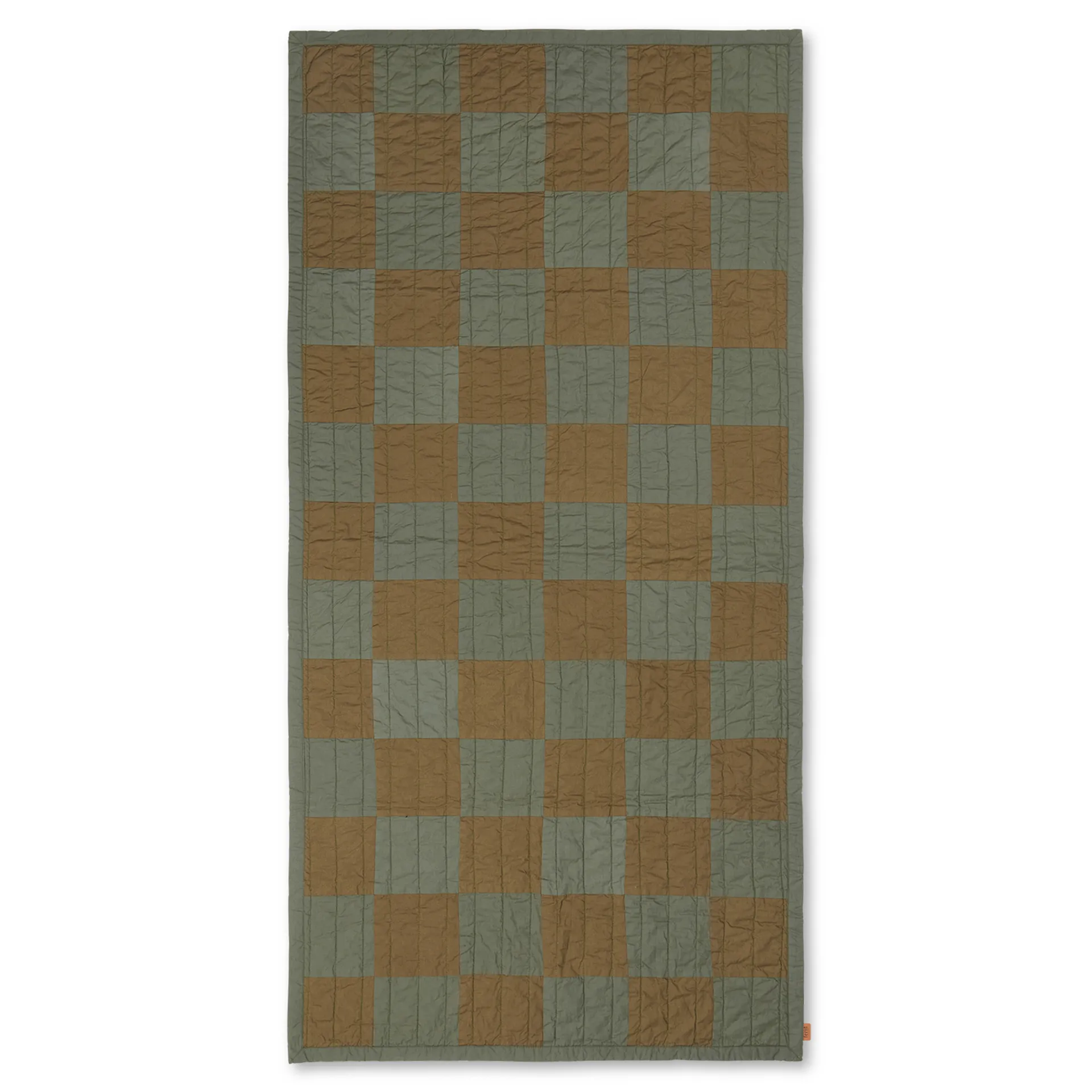 Duo quiltad filt 90x187 cm, Green Tonal Ferm Living