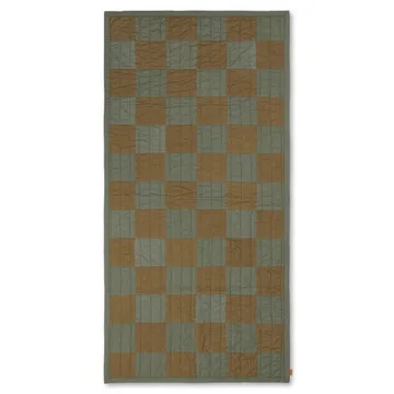 Duo quiltad filt 90x187 cm - Green Tonal - Ferm Living