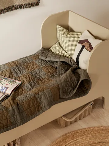 Duo quiltad filt 90x187 cm - Green Tonal - Ferm Living