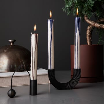 Duo stearinljus 2- pack - mörkblå - Ferm LIVING