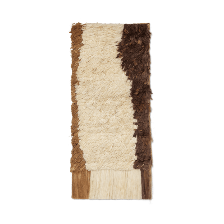 Edge Wall Rug väggbonad 50x110 cm - Off-white-Coffee - ferm LIVING