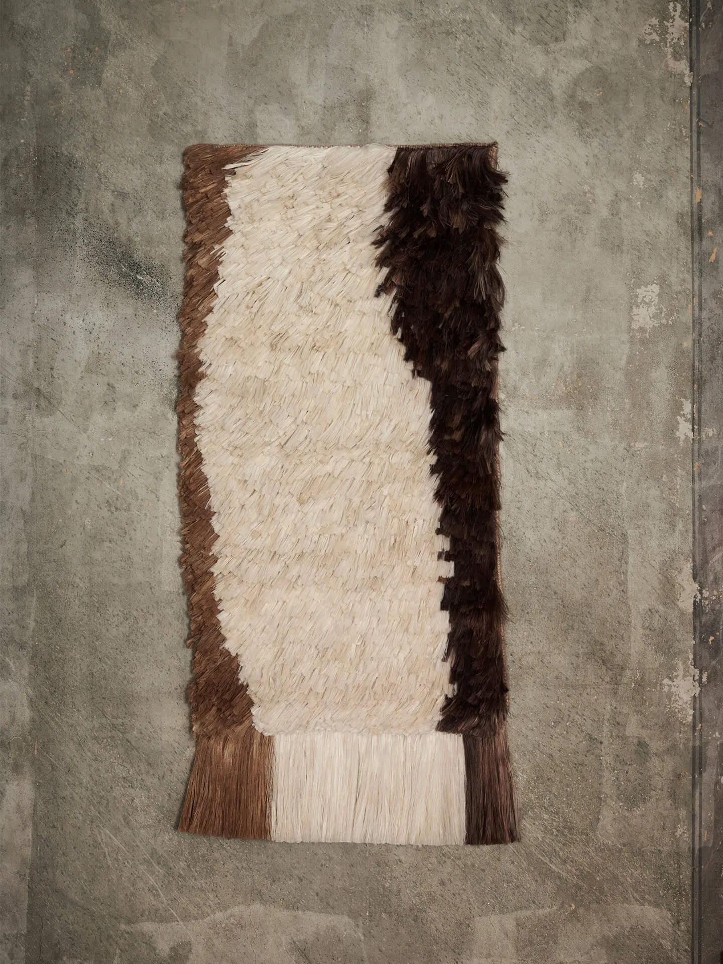 Edge Wall Rug väggbonad 50x110 cm, Off-white-Coffee Ferm Living