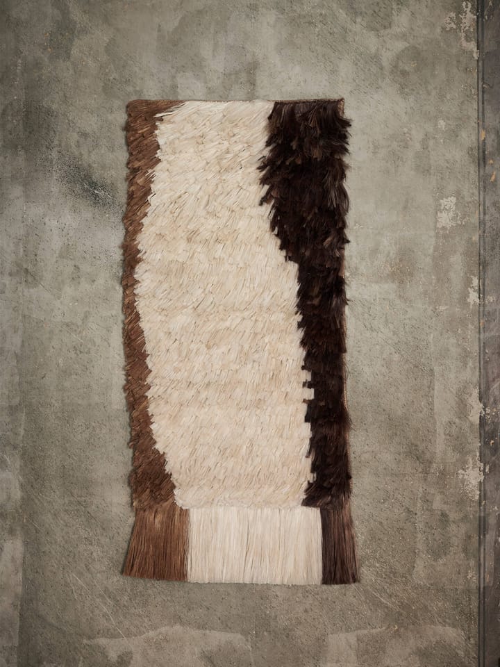 Edge Wall Rug väggbonad 50x110 cm - Off-white-Coffee - ferm LIVING