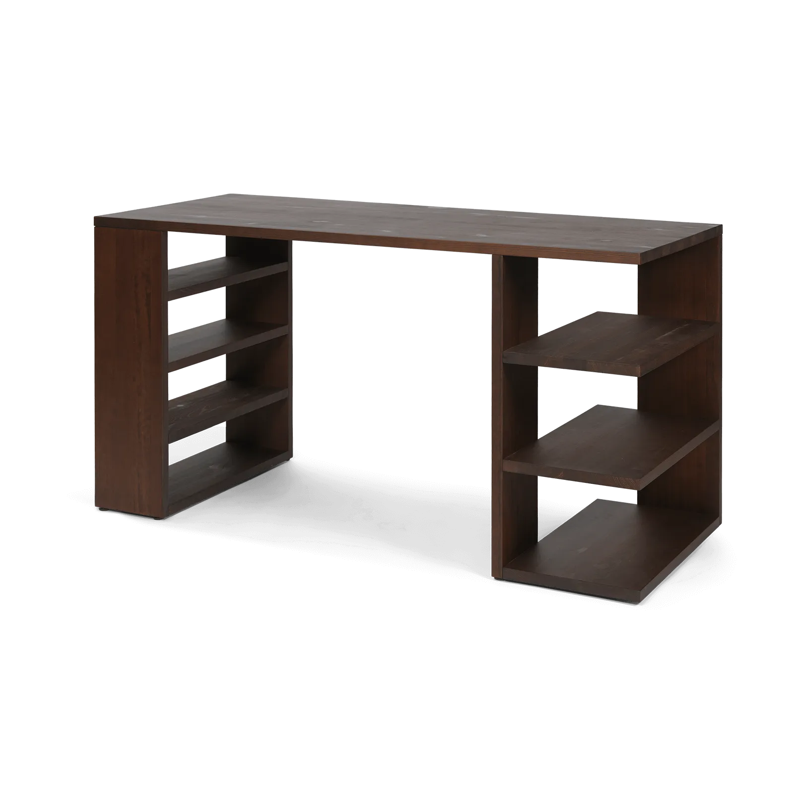 Edre skrivbord 137x65x73,5 cm, Dark Stained Pine Ferm Living