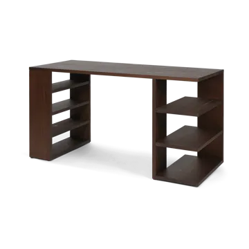 Edre skrivbord 137x65x73,5 cm - Dark Stained Pine - Ferm Living