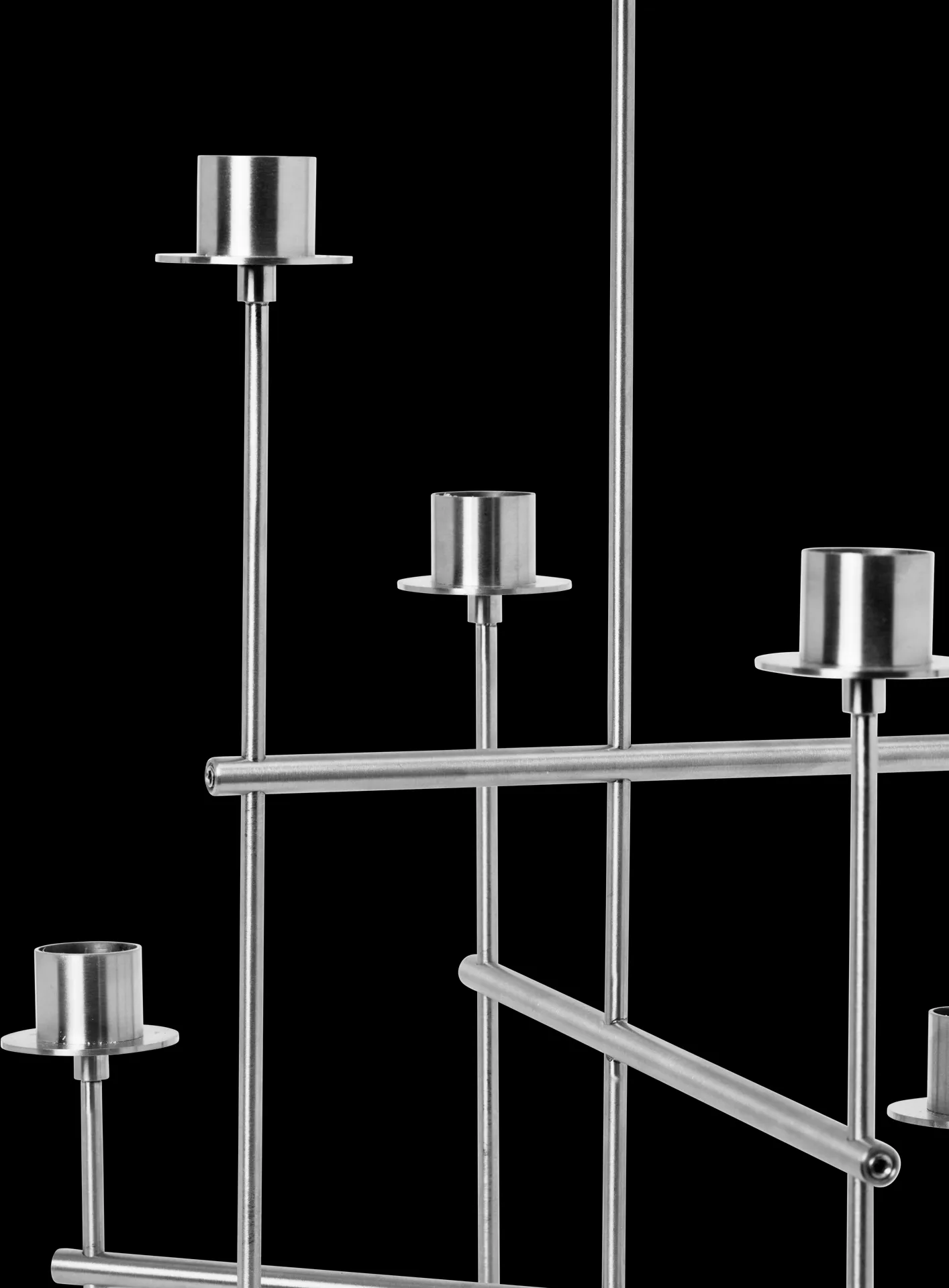 Elysia ljusstake, Brushed stainless steel Ferm Living