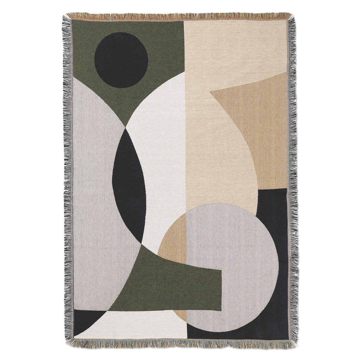 Ferm Living Entire tapestry pläd 120x170 cm | Skandinavisk Design | Bomullsplädar & Bomullsfiltar | Multi