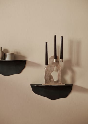 Erode ljusstake 21x27x4 cm - Brass - Ferm Living