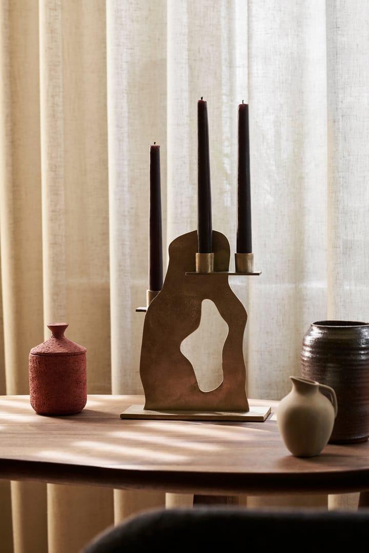 Erode ljusstake 21x27x4 cm, Brass Ferm Living