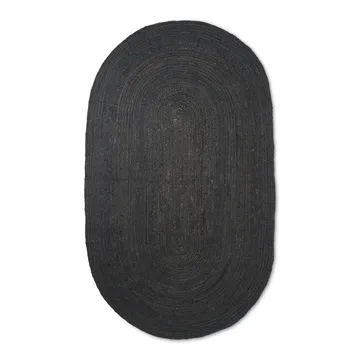 Eternal jutematta oval small - Black - Ferm Living