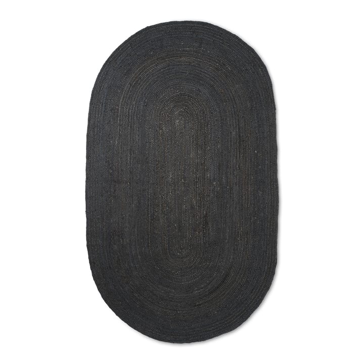 Eternal jutematta oval small - Black - Ferm LIVING