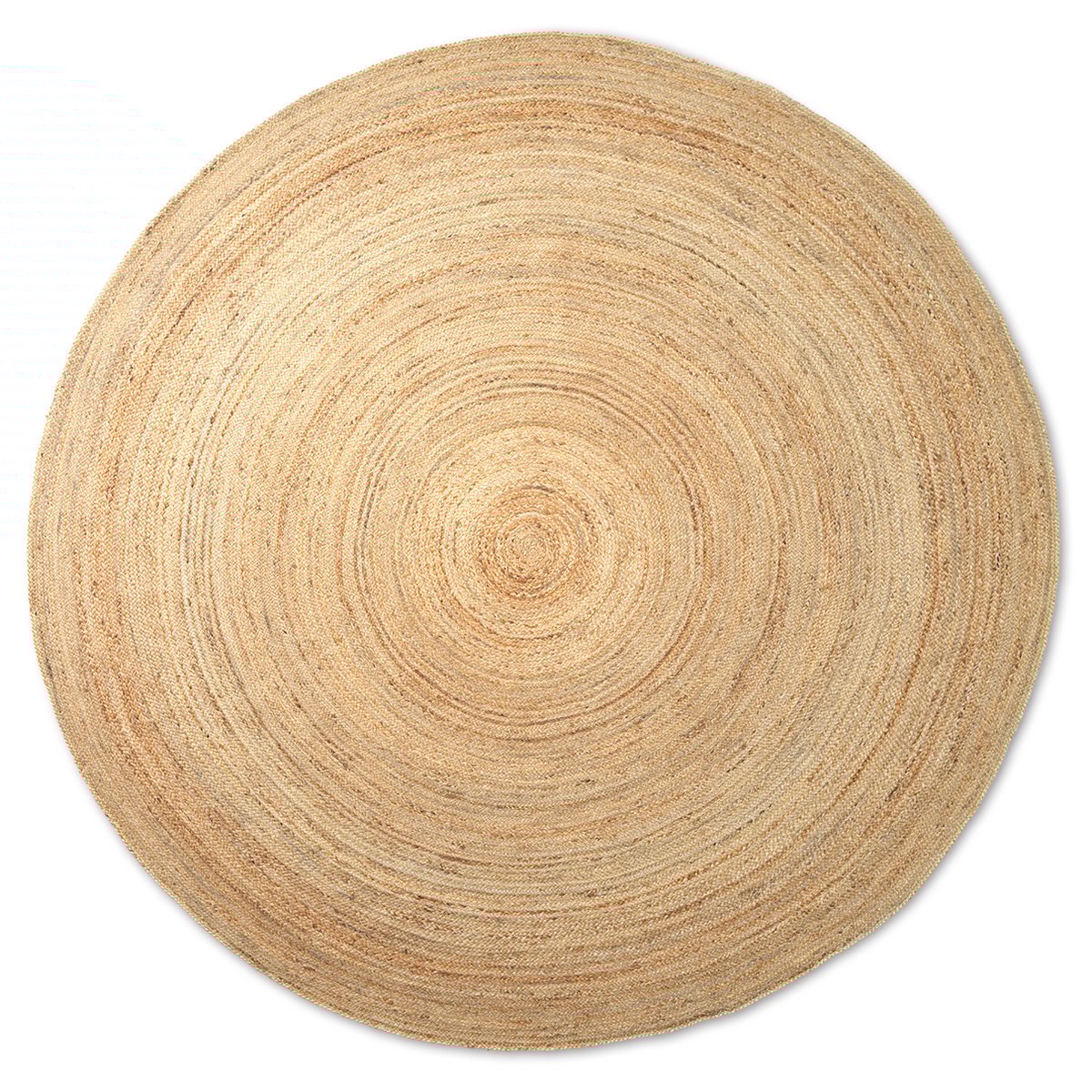 Ferm Living Eternal jutematta rund large Natural | Skandinavisk Design | Jutemattor | Beige