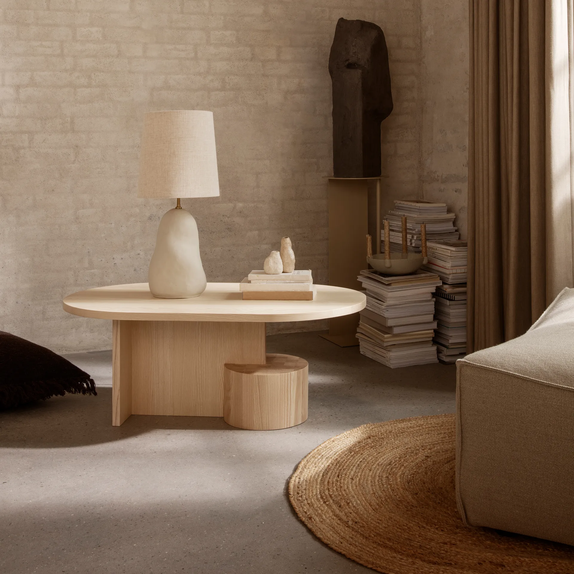 Eternal jutematta rund large, Natural Ferm Living