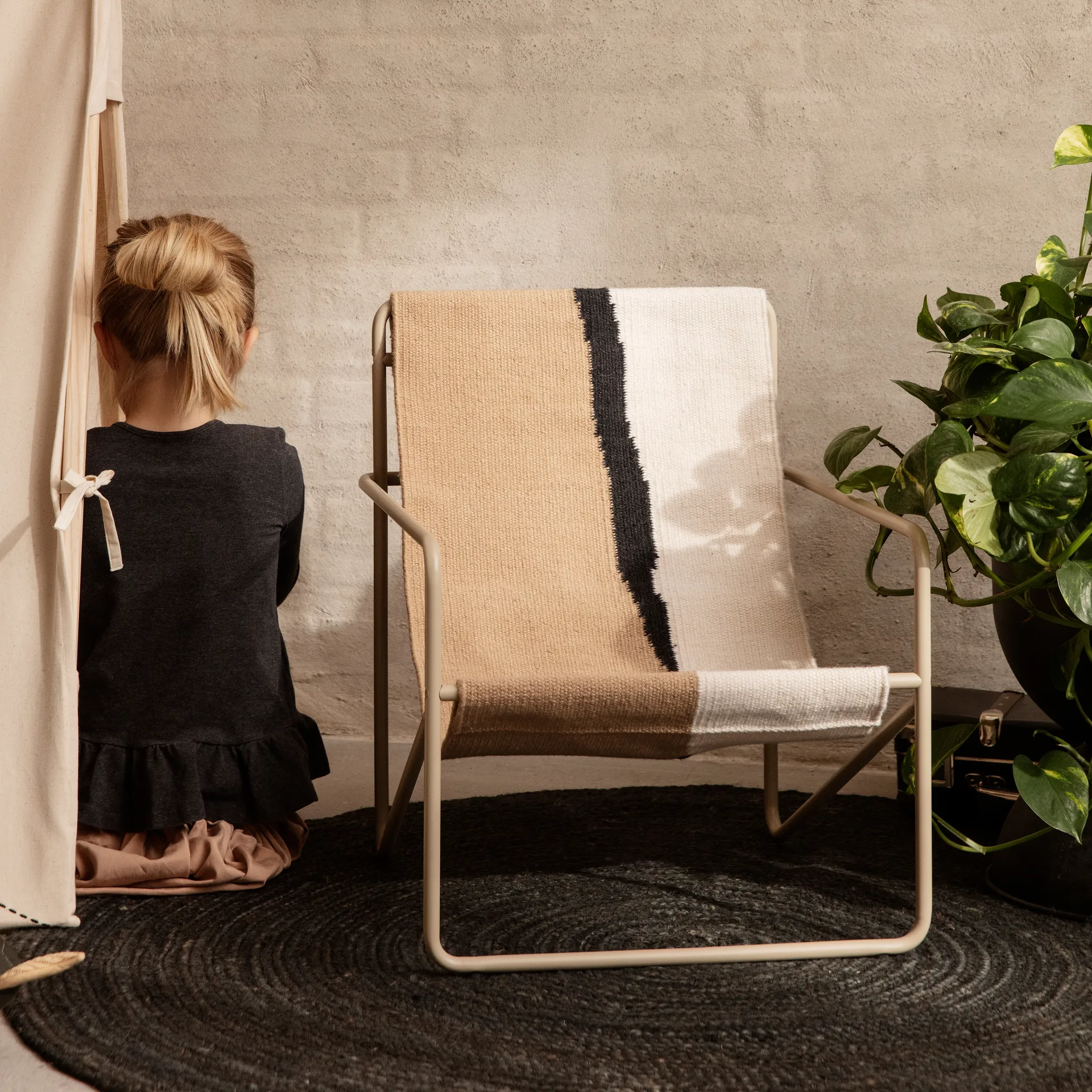 Eternal jutematta rund small, Black Ferm Living