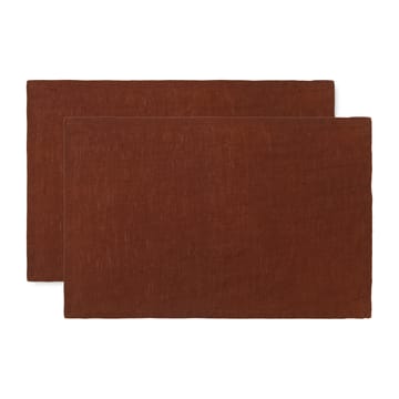 Ferm Living bordstablett linne 2-pack - Cinnamon - Ferm Living