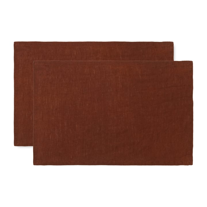 Ferm Living bordstablett linne 2-pack, Cinnamon Ferm Living