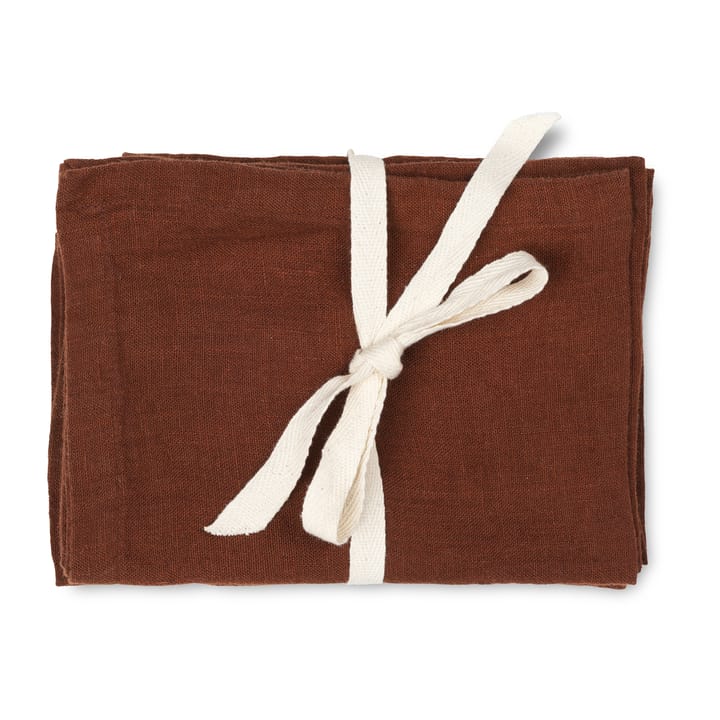 Ferm Living bordstablett linne 2-pack, Cinnamon Ferm Living