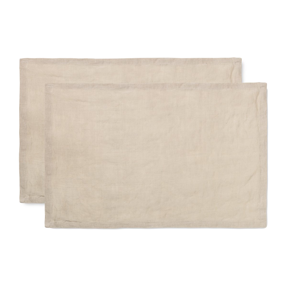 Ferm Living bordstablett linne 2-pack Natural | Skandinavisk Design | Bordstabletter | Beige