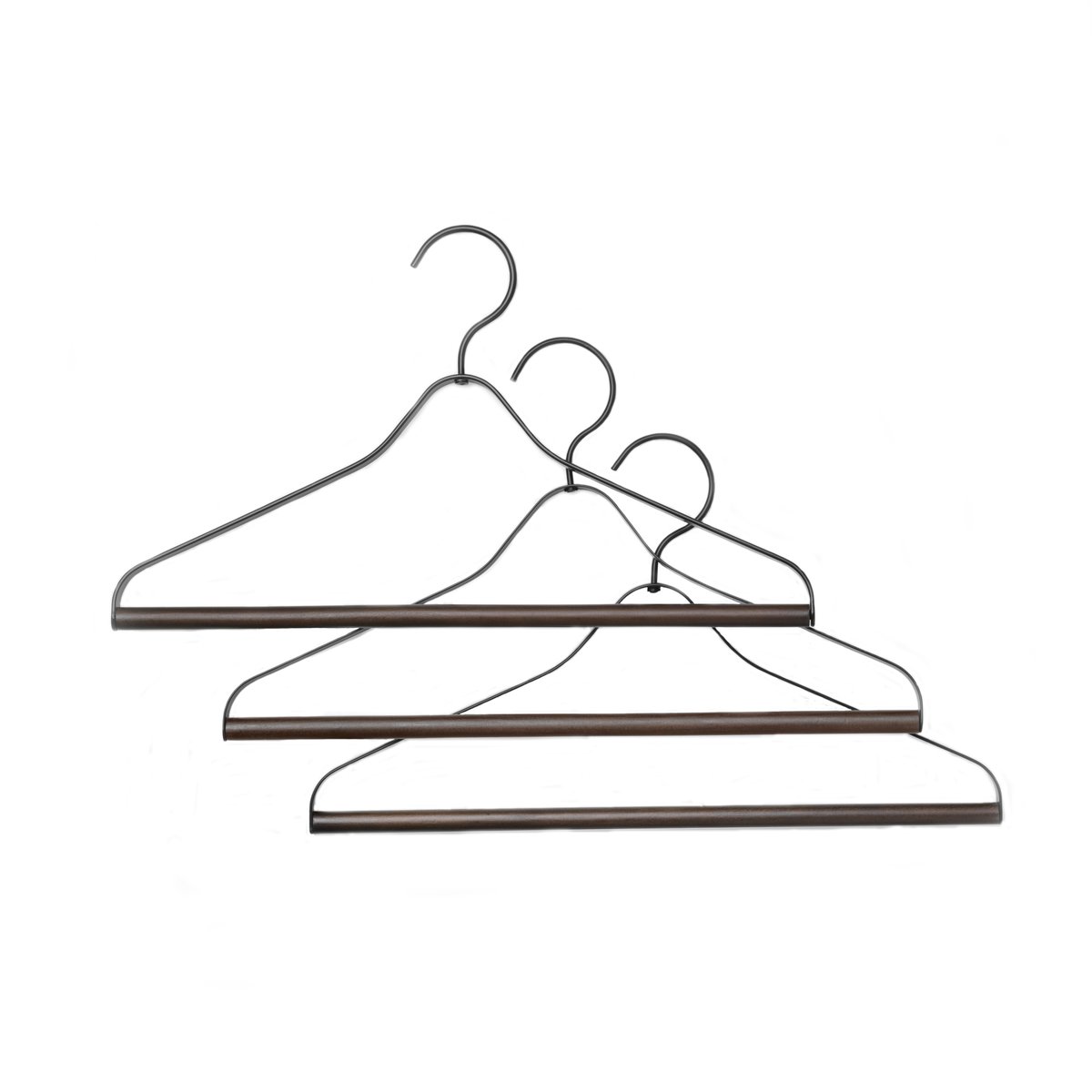 Ferm Living galge 3- pack svart | Skandinavisk Design | Klädställningar & Galgar | Svart