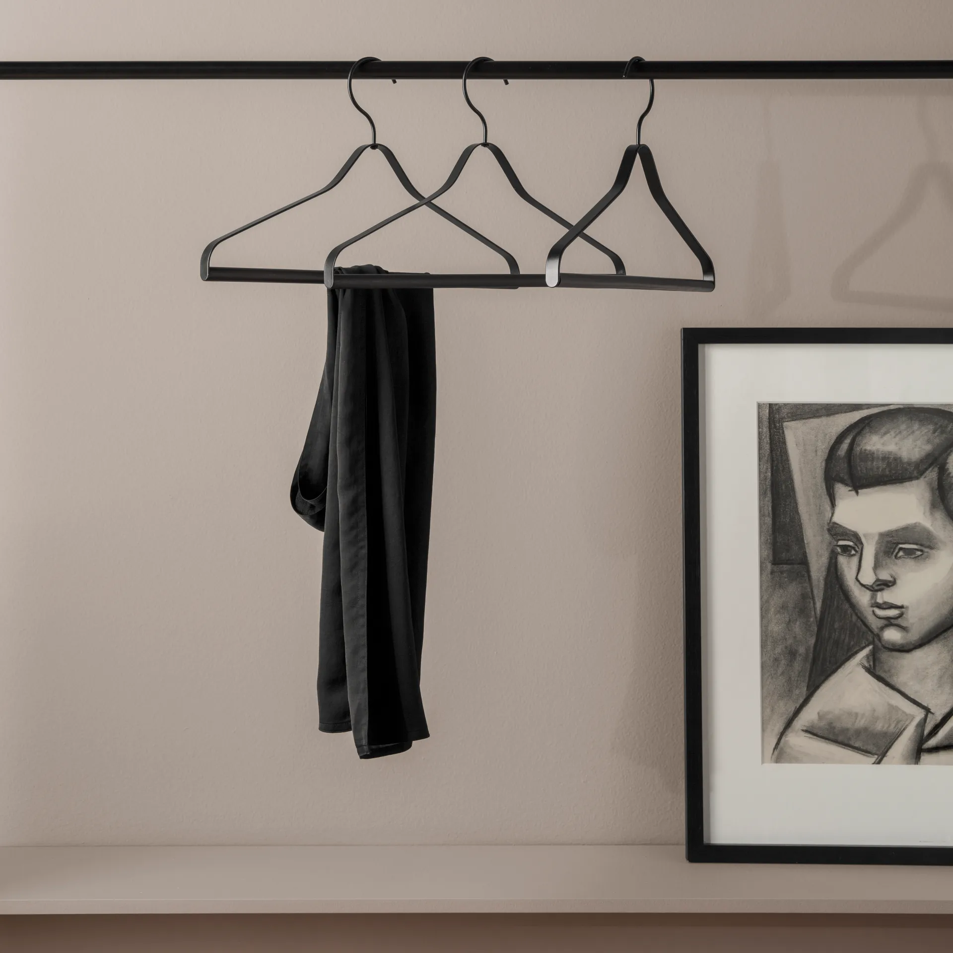 Ferm Living galge 3- pack, svart Ferm Living