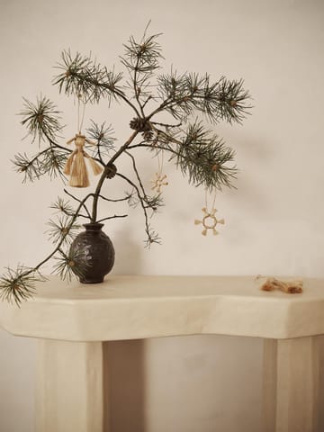 Ferm Living Jute Stars julgranshänge 3 delar - Natural - Ferm Living