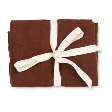 Ferm Living linneservetter 2-pack - Cinnamon - Ferm Living