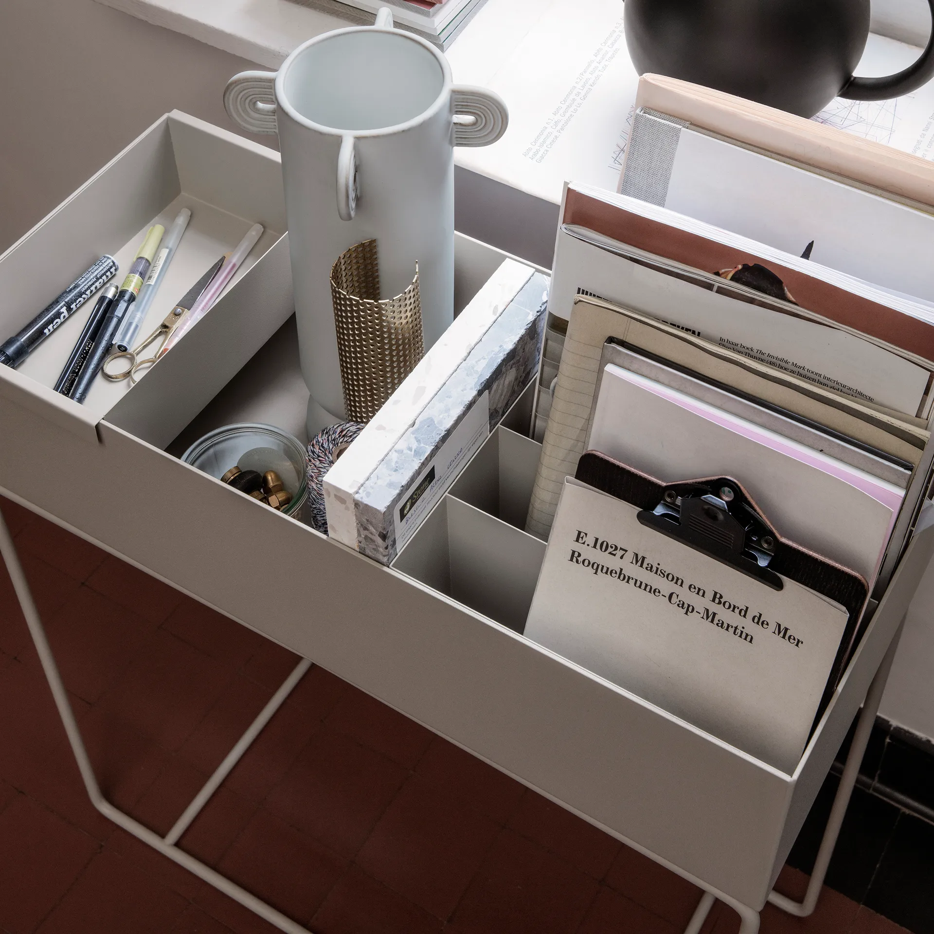 Ferm Living plant box divider, Light grey Ferm Living