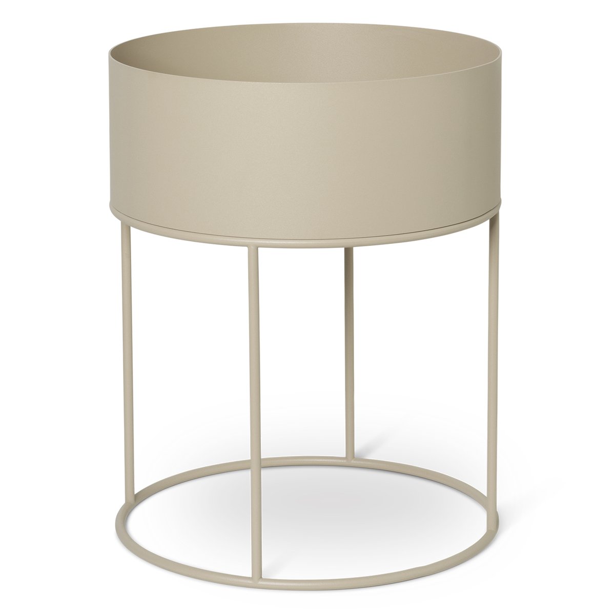 Ferm Living plant box rund Cashmere | Skandinavisk Design | Krukor | Beige
