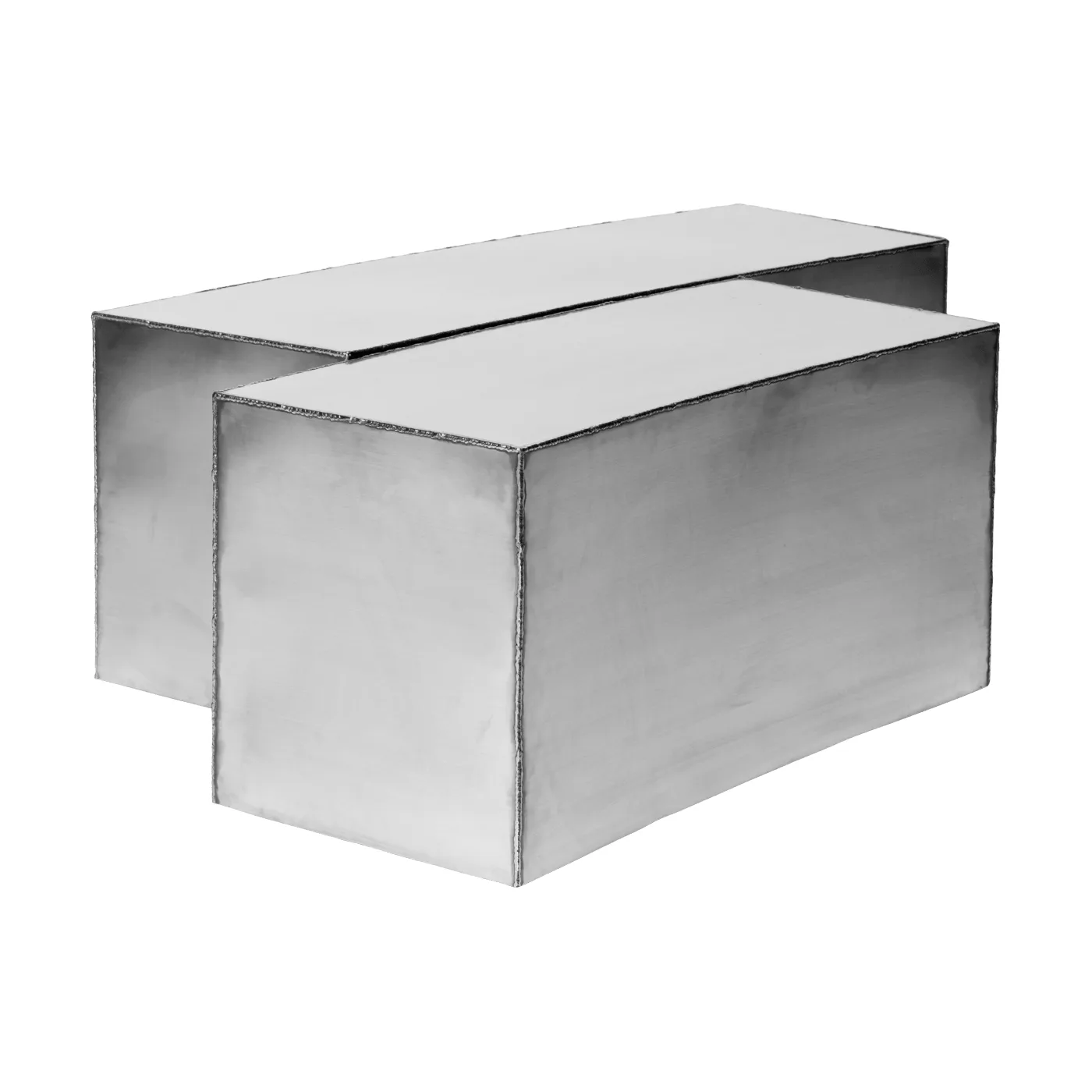 Ferra soffbord 2 delar, Stainless steel Ferm Living