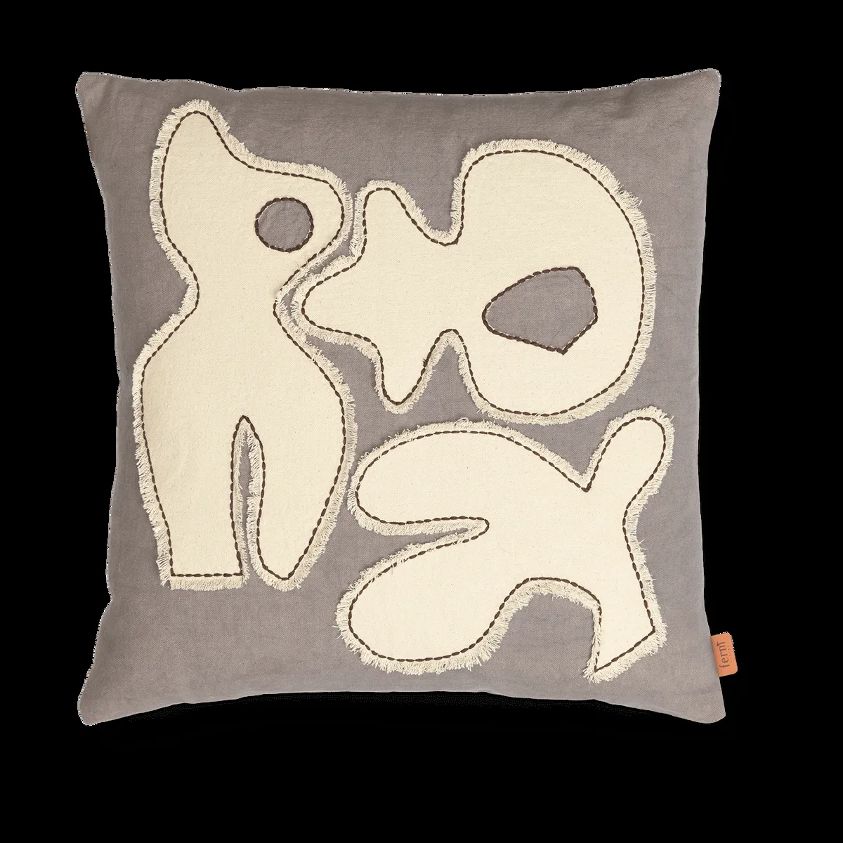 ferm LIVING Figure kuddfodral 50x50 cm Grey BlueI-Off-white