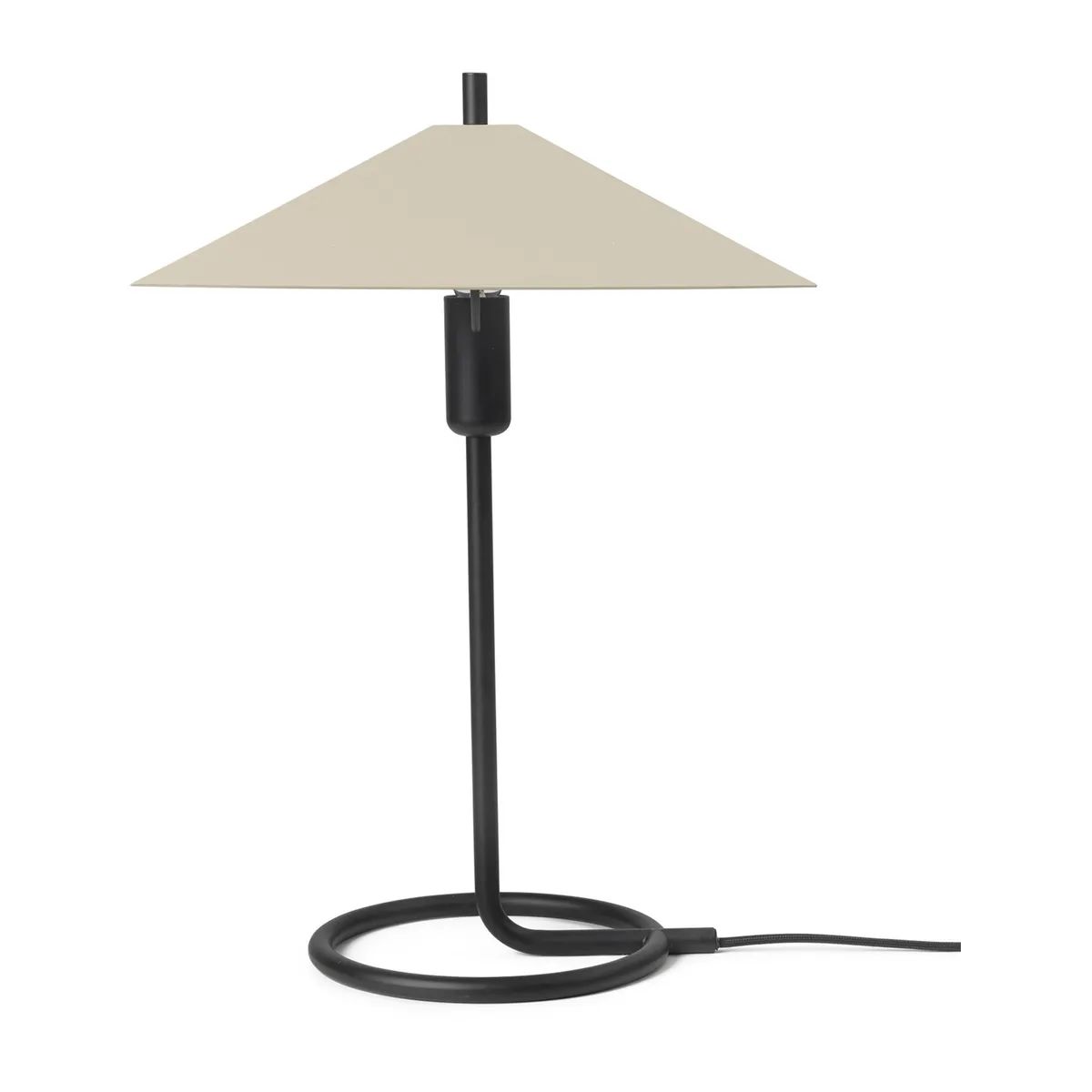 ferm LIVING Filo square bordslampa Black-cashmere