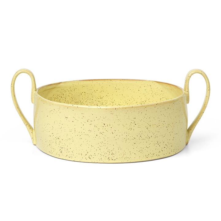 Flow Centrepiece skål - Yellow speckle - Ferm LIVING