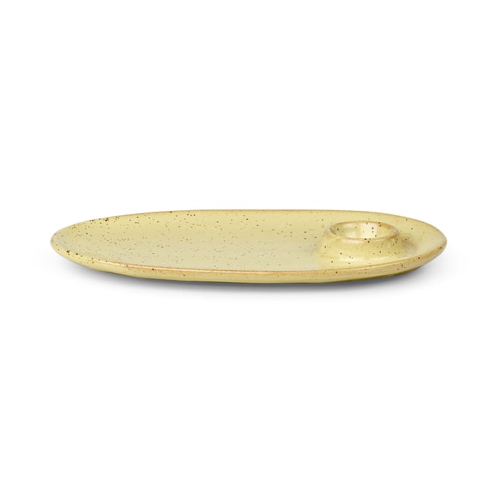 Flow frukosttallrik 14x23,5 cm - Yellow speckle - Ferm LIVING
