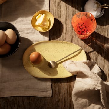 Flow frukosttallrik 14x23,5 cm - Yellow speckle - Ferm LIVING