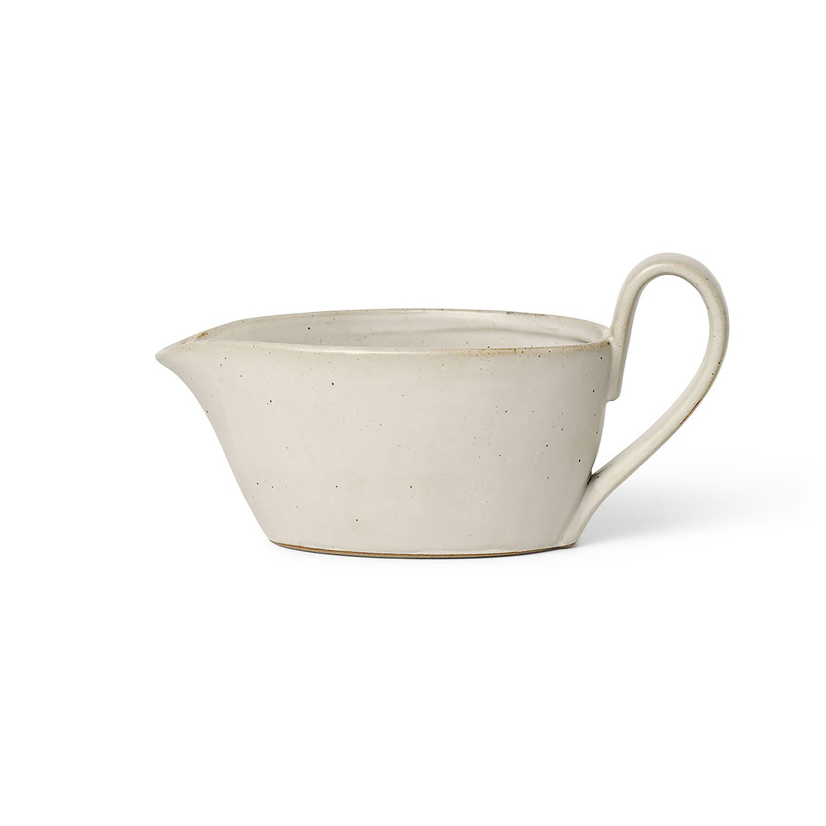 Ferm Living Flow såskanna 30 cl Off-white speckle | Skandinavisk Design | Såssnipor & Såskannor | Beige