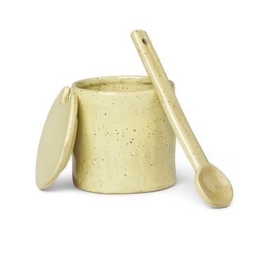 Flow syltburk med sked - Gulspräcklig - Ferm Living
